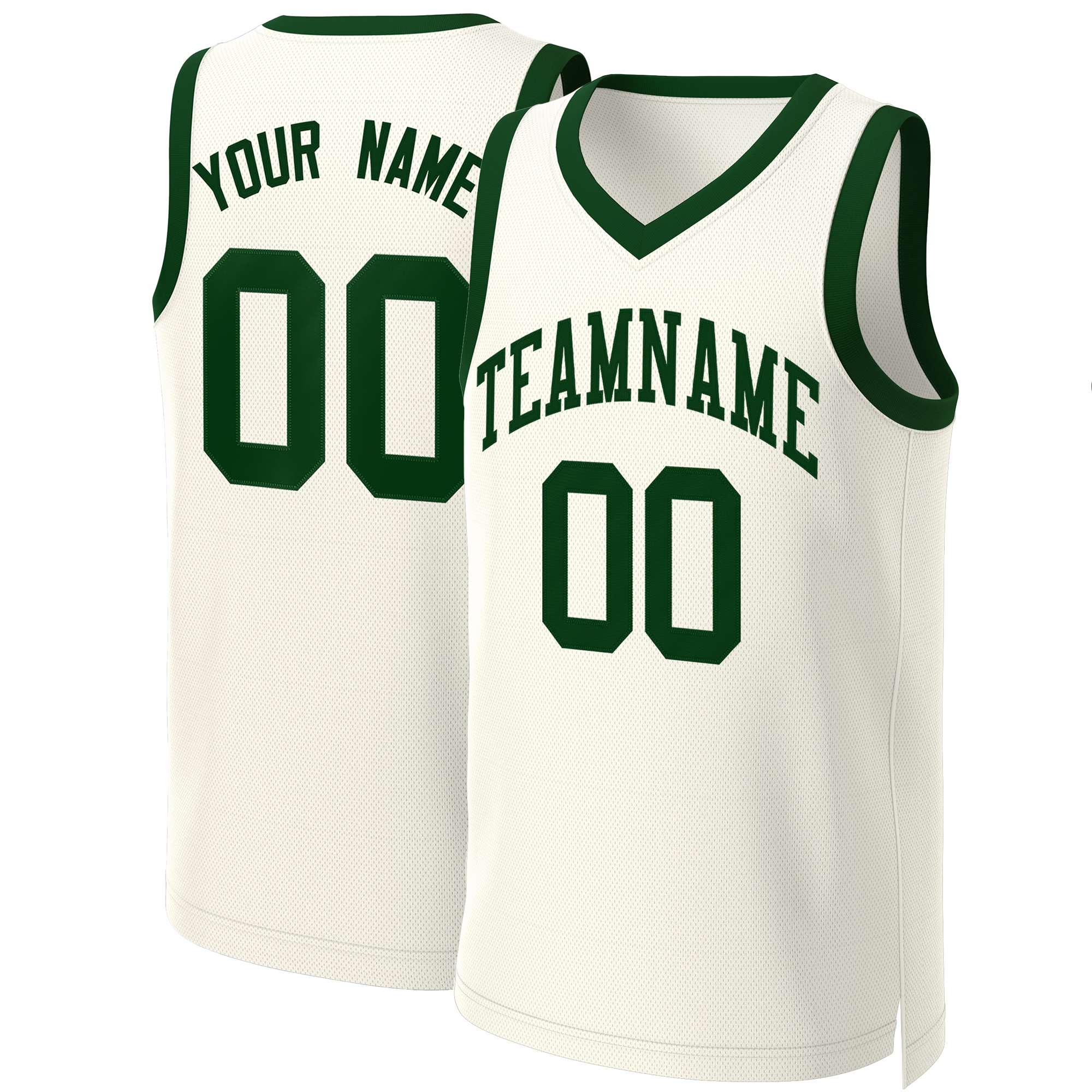 Custom Khaki Green Classic Tops Basketball Jersey