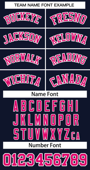 Custom Navy Pink-White Classic Tops Basketball Jersey