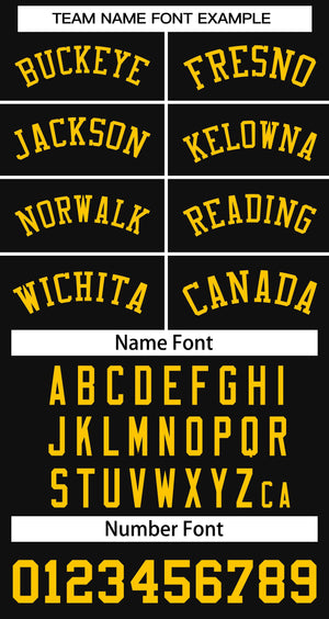 Custom Black Yellow Classic Tops Basketball Jersey