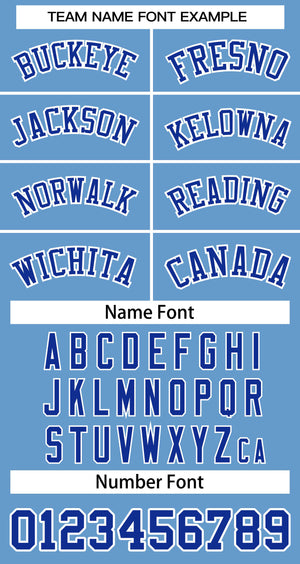 Custom Light Blue Royal-White Classic Tops Basketball Jersey