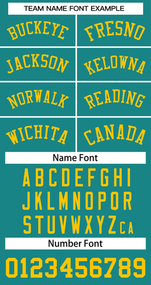 Custom Teal Yellow Classic Tops Basketball Jersey