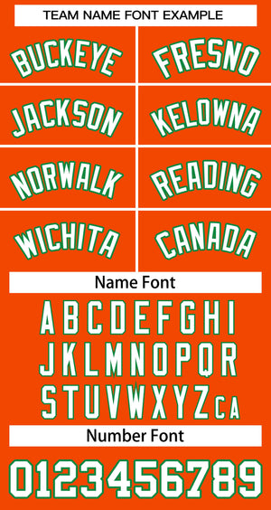 Custom Orange White-Kelly Green Classic Tops Basketball Jersey