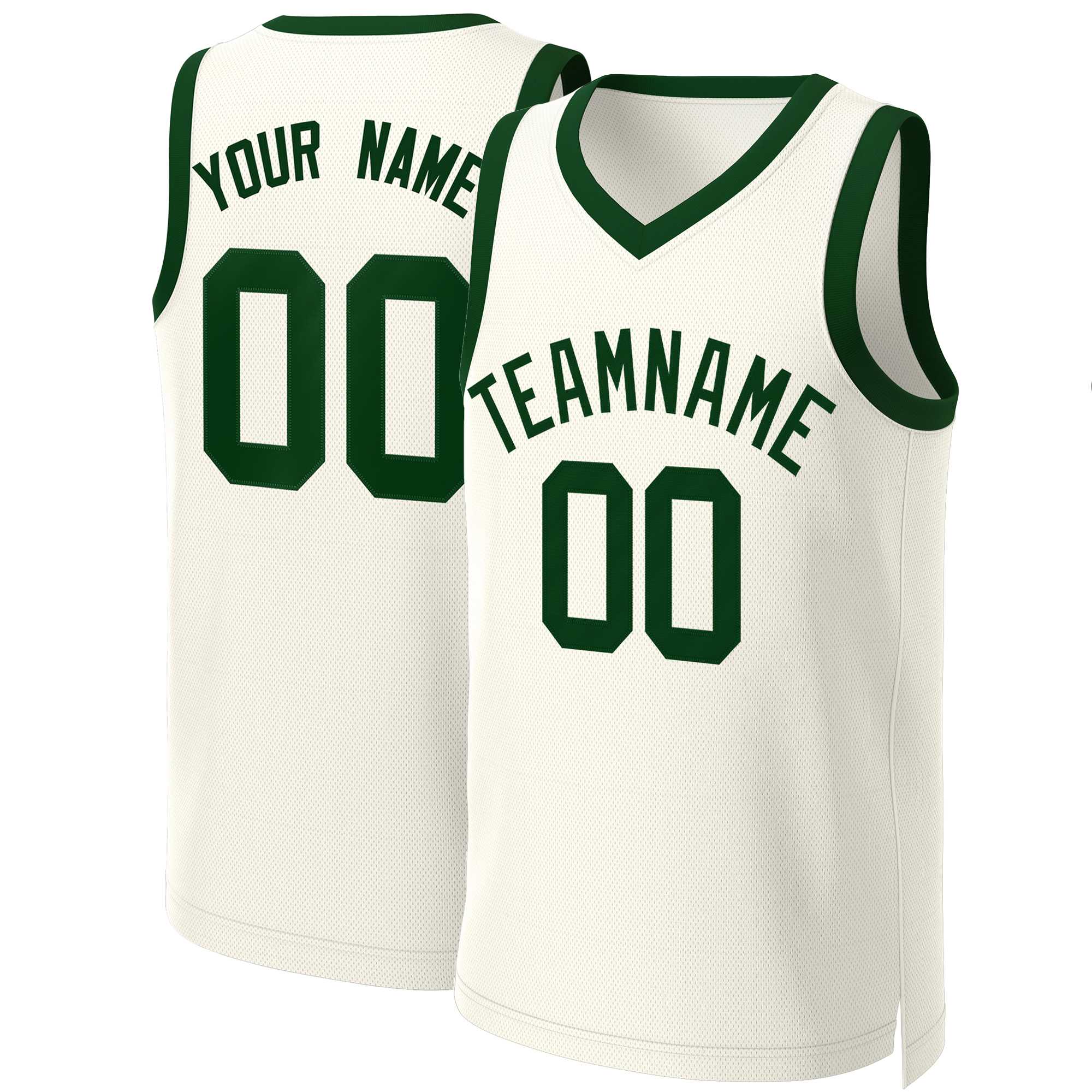 Custom Khaki Green Classic Tops Basketball Jersey