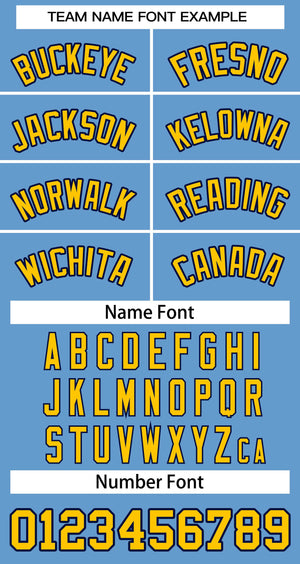 Custom Light Blue Yellow-Navy Classic Tops Basketball Jersey