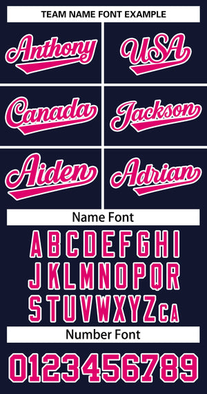 Custom Navy Pink-White Classic Tops Basketball Jersey