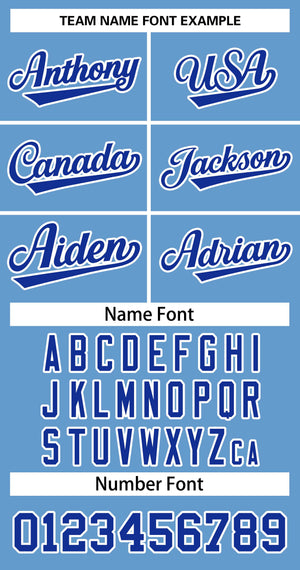 Custom Light Blue Royal-White Classic Tops Basketball Jersey