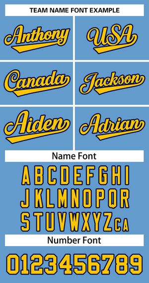 Custom Light Blue Yellow-Navy Classic Tops Basketball Jersey