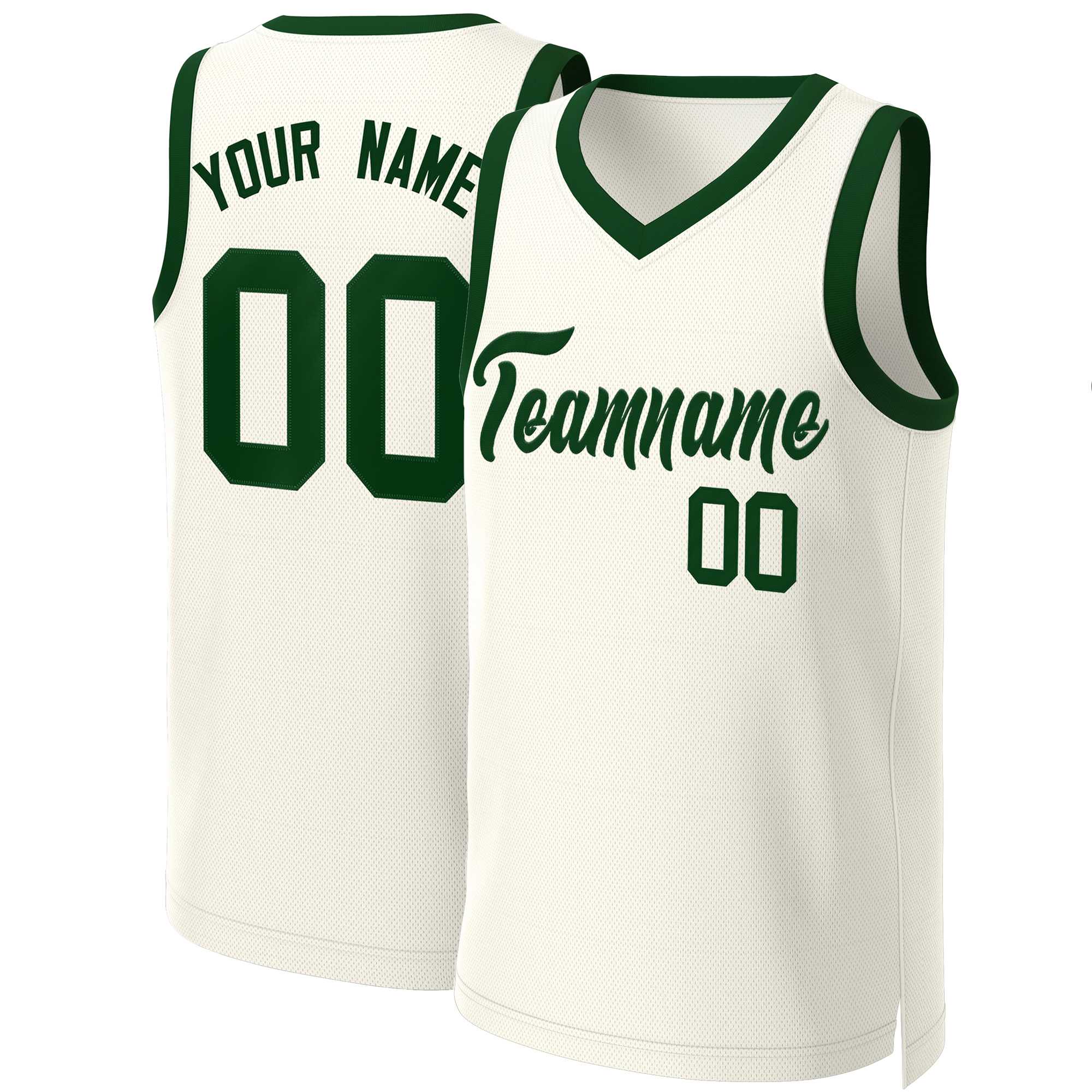 Custom Khaki Green Classic Tops Basketball Jersey