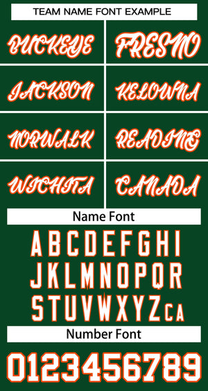 Custom Green White-Orange Classic Tops Basketball Jersey