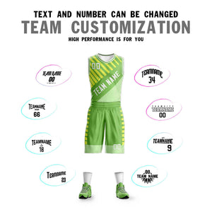 Custom Light Green White Graffiti Pattern Sets Bar Element Basketball Jersey