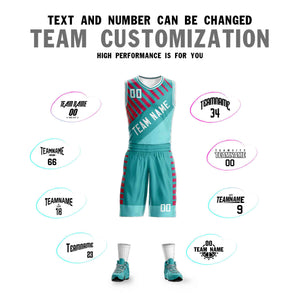 Custom Teal White Graffiti Pattern Sets Bar Element Basketball Jersey