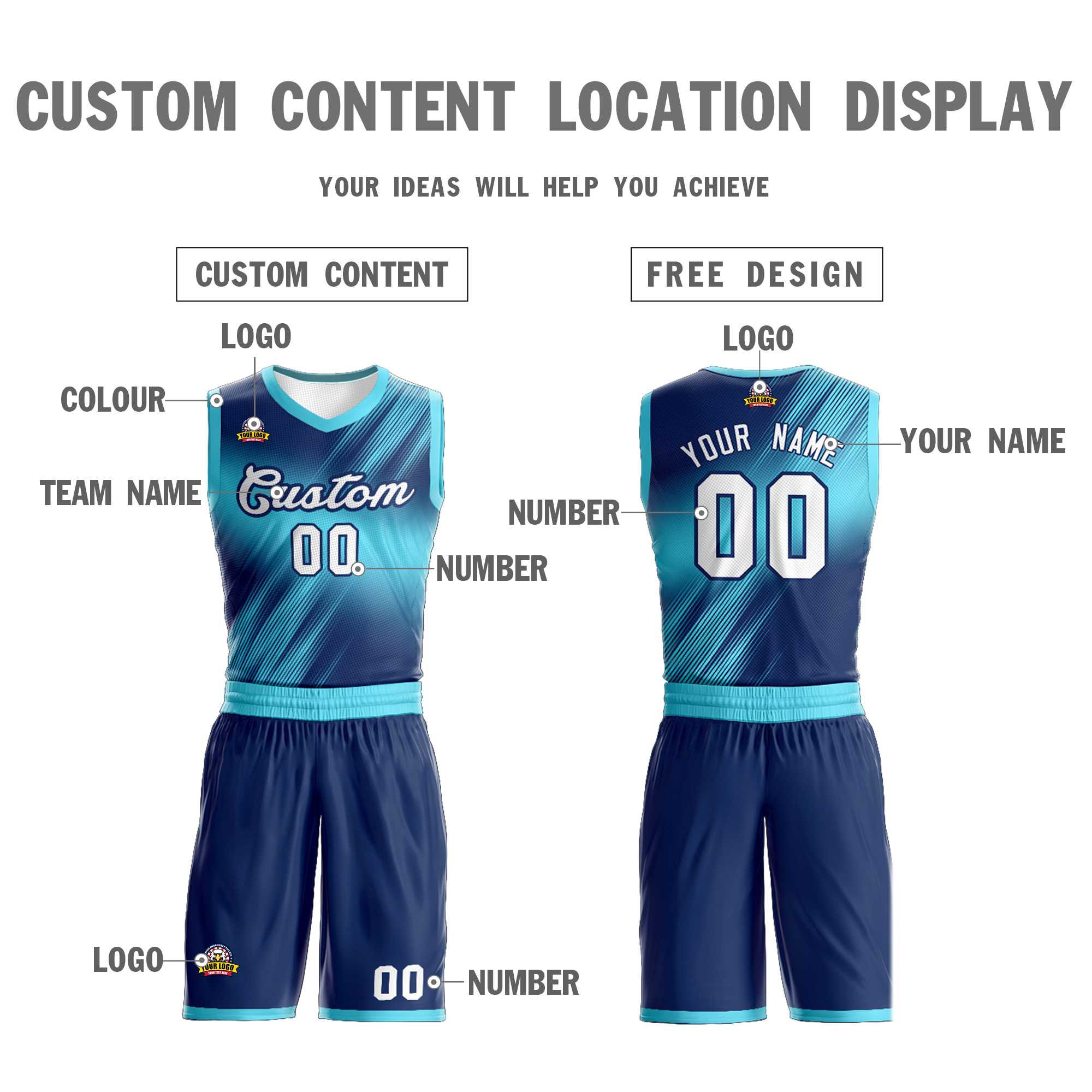 Custom Navy White-Navy Gradient Fashion Sets Slash Basketball Jersey