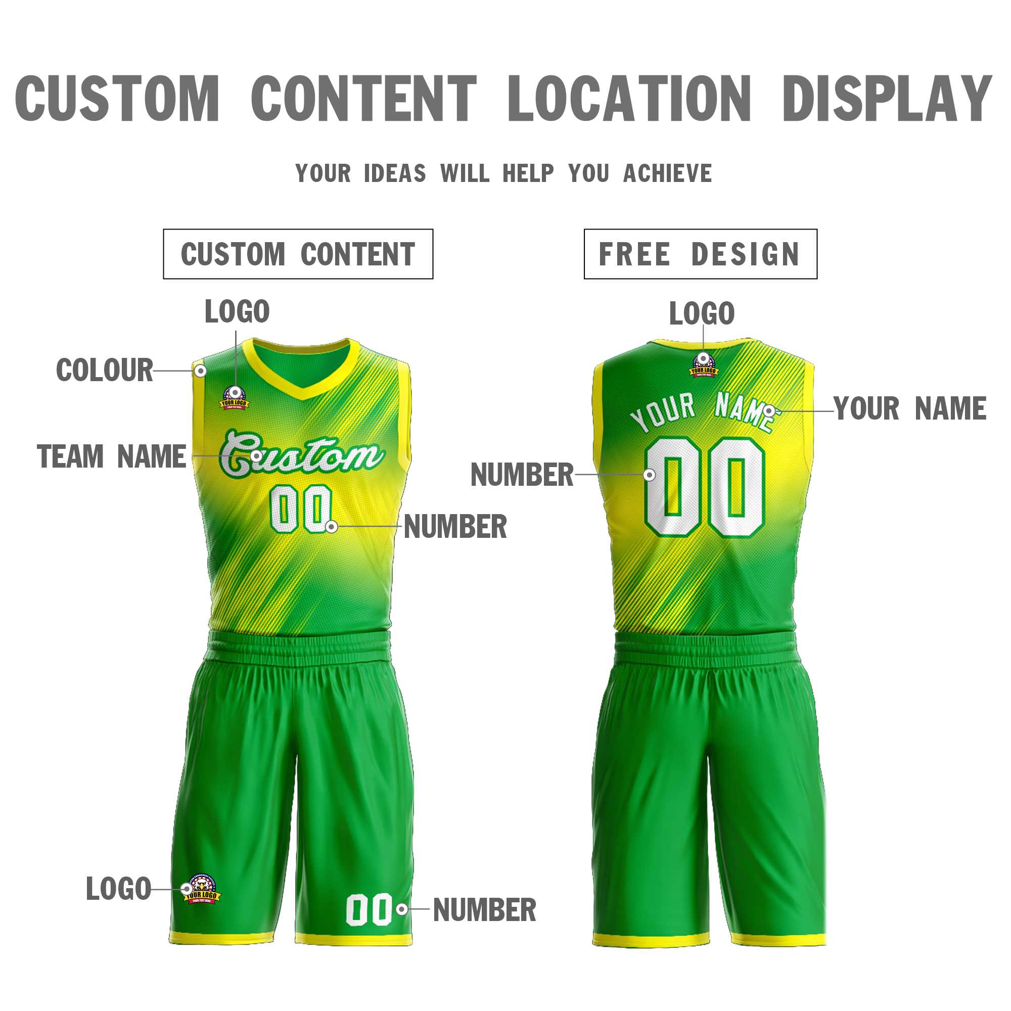 Custom Green White-Green Gradient Fashion Sets Slash Basketball Jersey