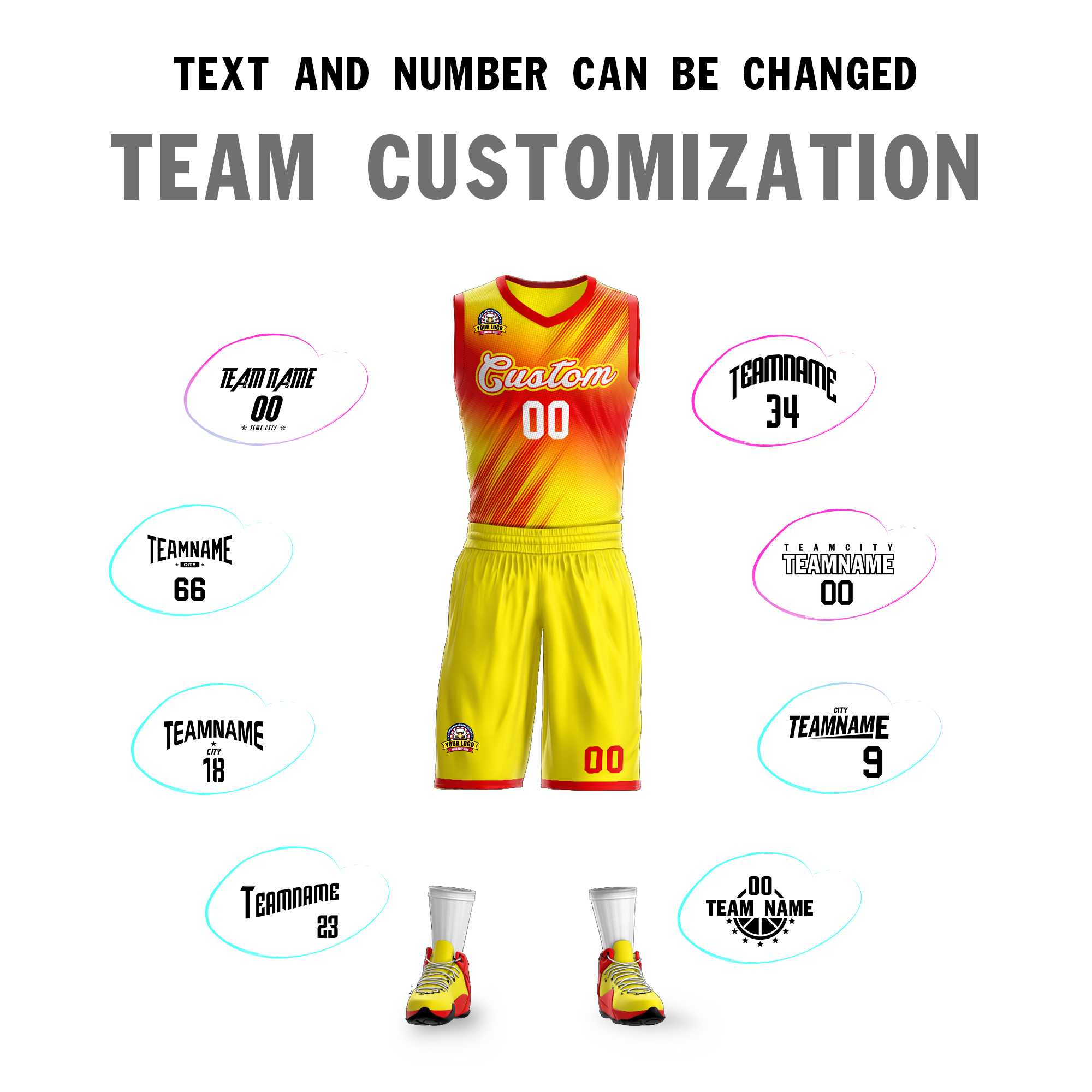 Custom Red White-Red Gradient Fashion Sets Slash Basketball Jersey