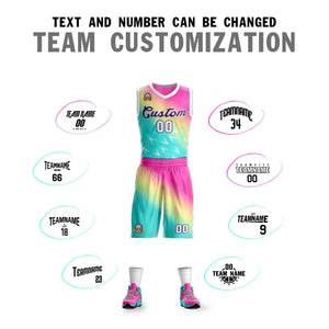 Custom Red Green-Purple Gradient Fashion Sets Slash Basketball Jersey