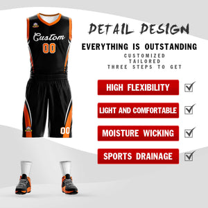 Custom Black White Classic Sets Mesh Basketball Jersey