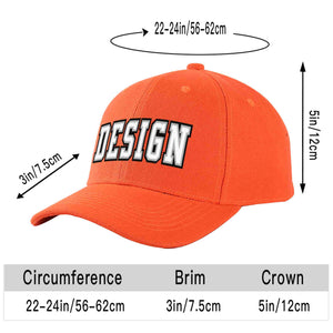 Casquette de baseball personnalisée Tangerine blanc-gris incurvée Eaves Sport Design