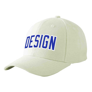 Casquette de baseball personnalisée crème-blanc courbé Eaves Sport Design