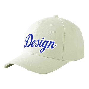 Casquette de baseball personnalisée crème-blanc courbé Eaves Sport Design