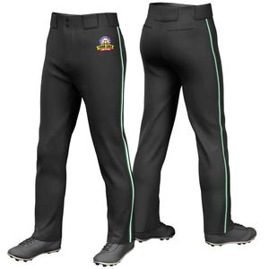 Pantalon de baseball coupe ample, coupe classique, personnalisé, noir, vert, blanc-vert