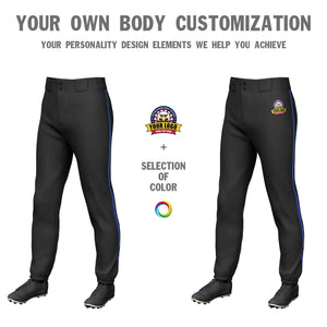 Pantalon de baseball pull-up extensible noir Royal Classic Fit personnalisé