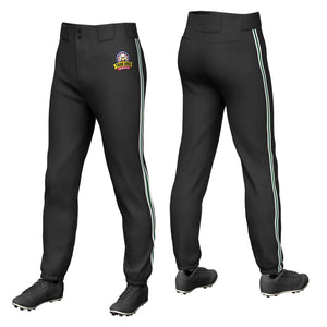 Pantalon de baseball pull-up extensible, coupe classique, personnalisé, noir, blanc, vert-blanc