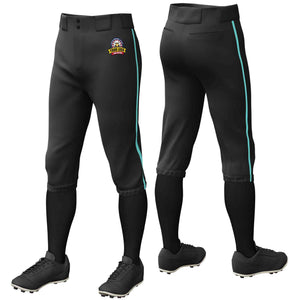 Pantalon de baseball personnalisé noir Aqua Classic Fit Stretch Practice Knickers