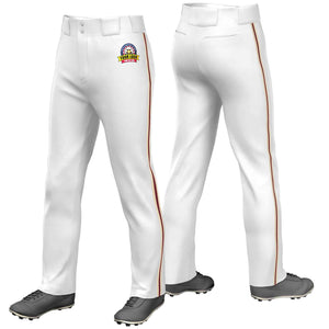 Pantalon de baseball coupe ample, coupe classique, blanc, kaki, cramoisi-kaki, personnalisé