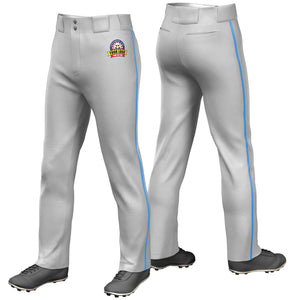 Pantalon de baseball coupe ample, gris poudré, coupe classique, extensible, personnalisé