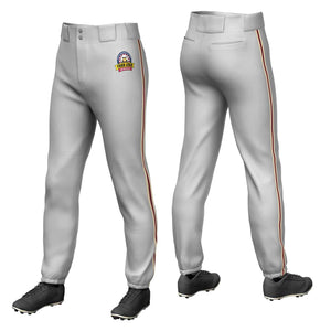 Pantalon de baseball pull-up extensible coupe classique personnalisé gris kaki cramoisi-kaki