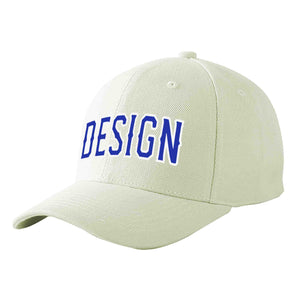 Casquette de baseball personnalisée crème-blanc courbé Eaves Sport Design