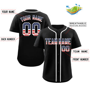 Custom Black Navy-White Classic Style Authentic Baseball Jersey