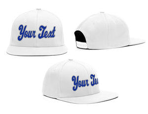 Custom White Royal-Grey Casual Sport Baseball Cap