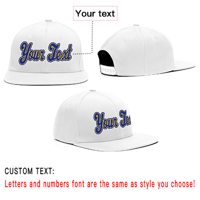 Custom White Red Royal Sport Baseball Cap