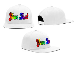 Custom White Gradient Casual Sport Baseball Cap