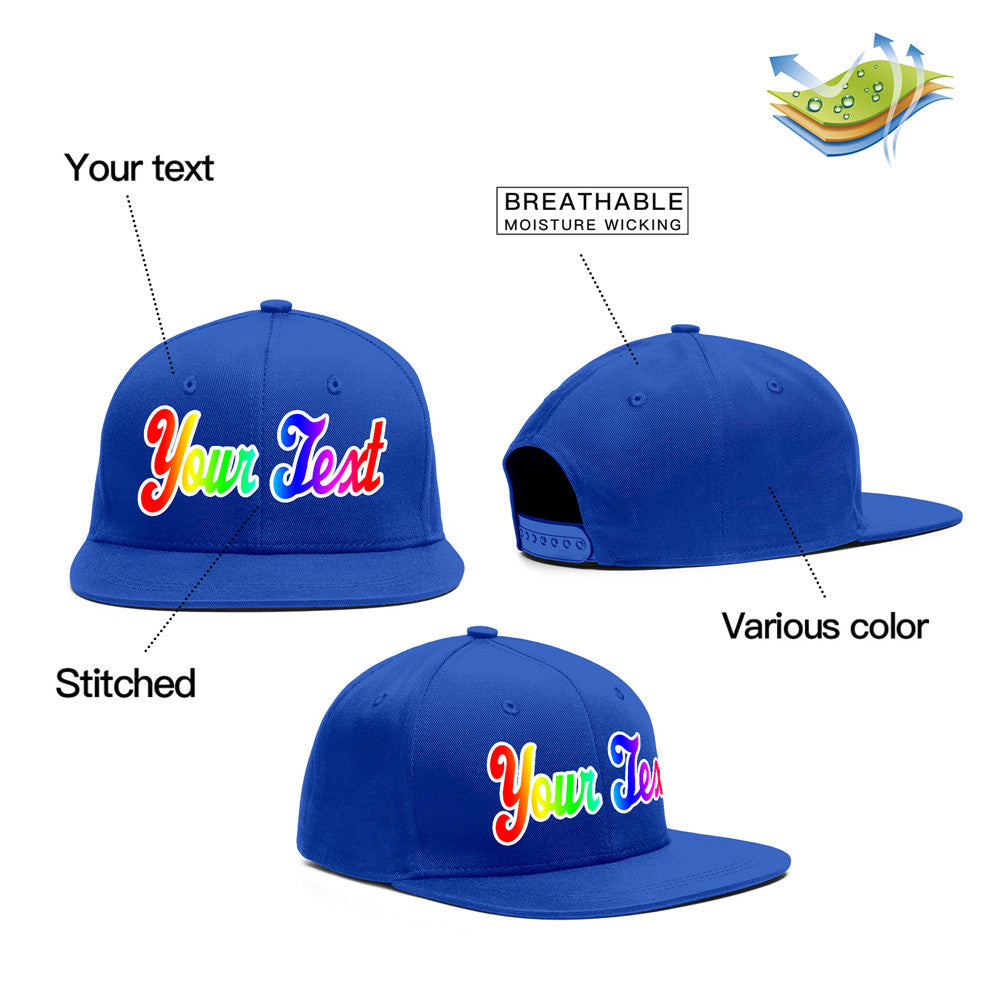 Custom Royal Gradient Casual Sport Baseball Cap