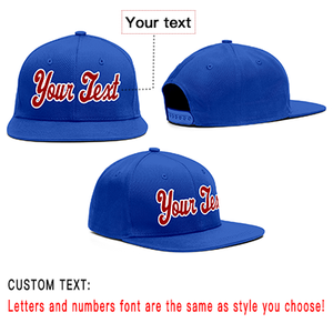 Custom Royal Red-White Casual Sport Baseball Cap