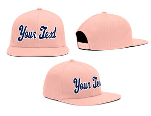 Custom Pink Navy Casual Sport Baseball Cap