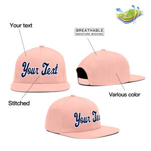 Custom Pink Navy Casual Sport Baseball Cap