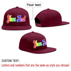 Custom Crimson Gradient Casual Sport Baseball Cap