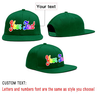 Custom Green Gradient Sport Baseball Cap