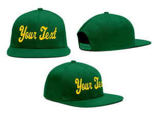 Custom Green Yellow Sport Baseball Cap