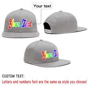 Custom Gray Gradient Casual Sport Baseball Cap