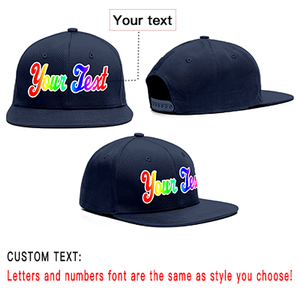 Custom Navy Gradient Casual Sport Baseball Cap