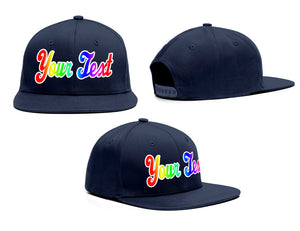 Custom Navy Gradient Casual Sport Baseball Cap