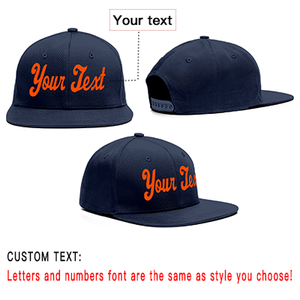 Custom Navy Red Casual Sport Baseball Cap