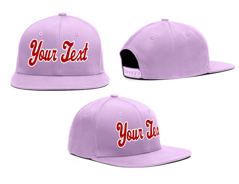 Custom Purple White-Red Casual Sport Baseball Cap