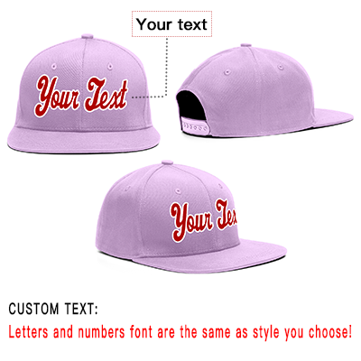 Custom Purple White-Red Casual Sport Baseball Cap