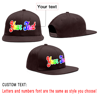 Custom Brown Gradient Casual Sport Baseball Cap