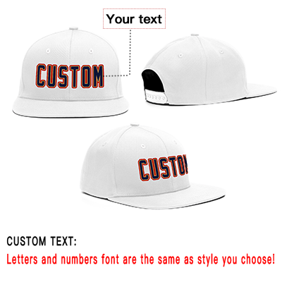 Custom White Navy-Red Casual Sport Baseball Cap